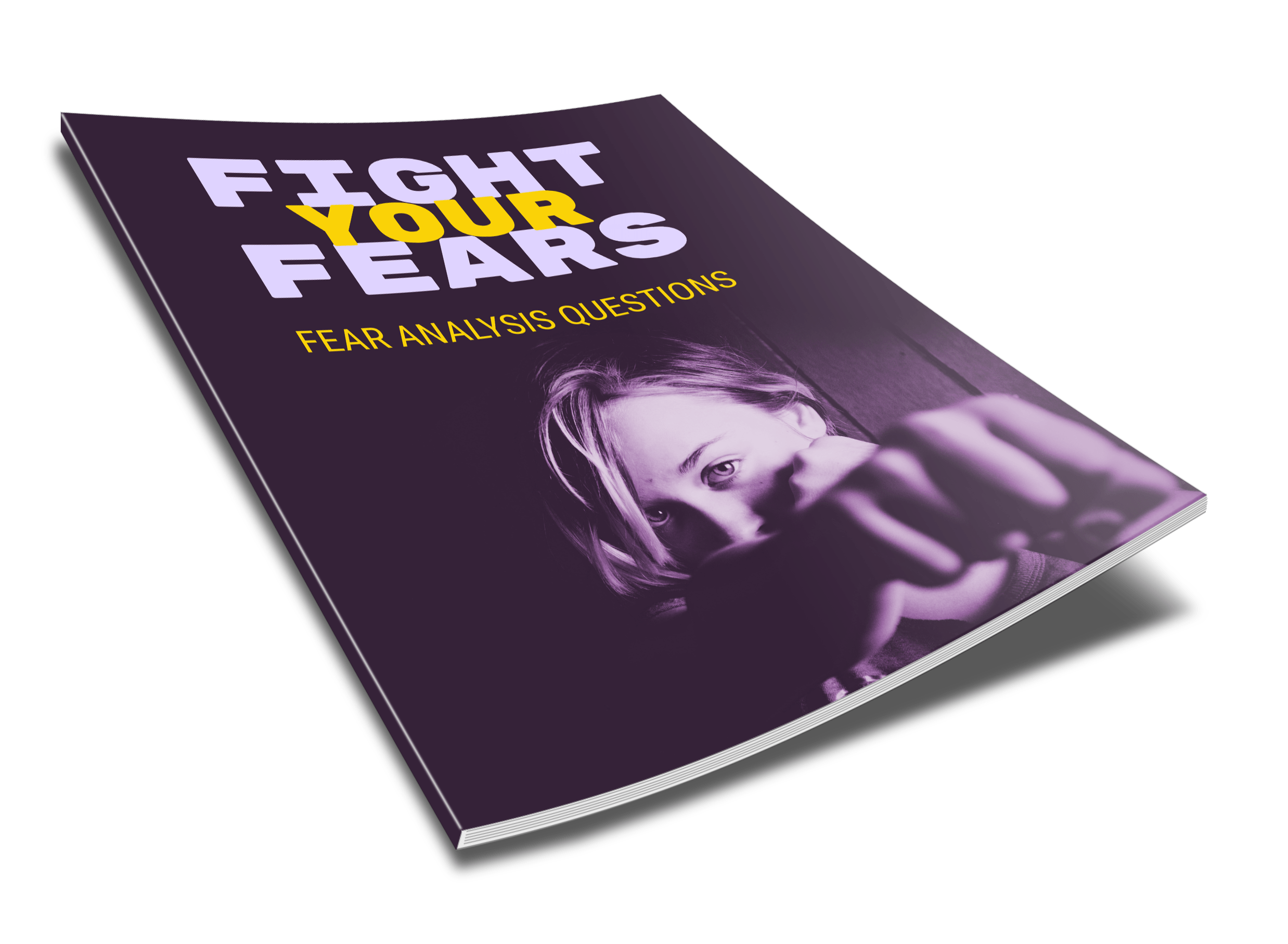 cover of a book  with a women in a boxing stance that read fight your fears fear analysis questions 